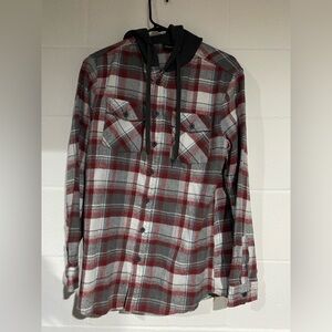 Revess hooded flannel medium